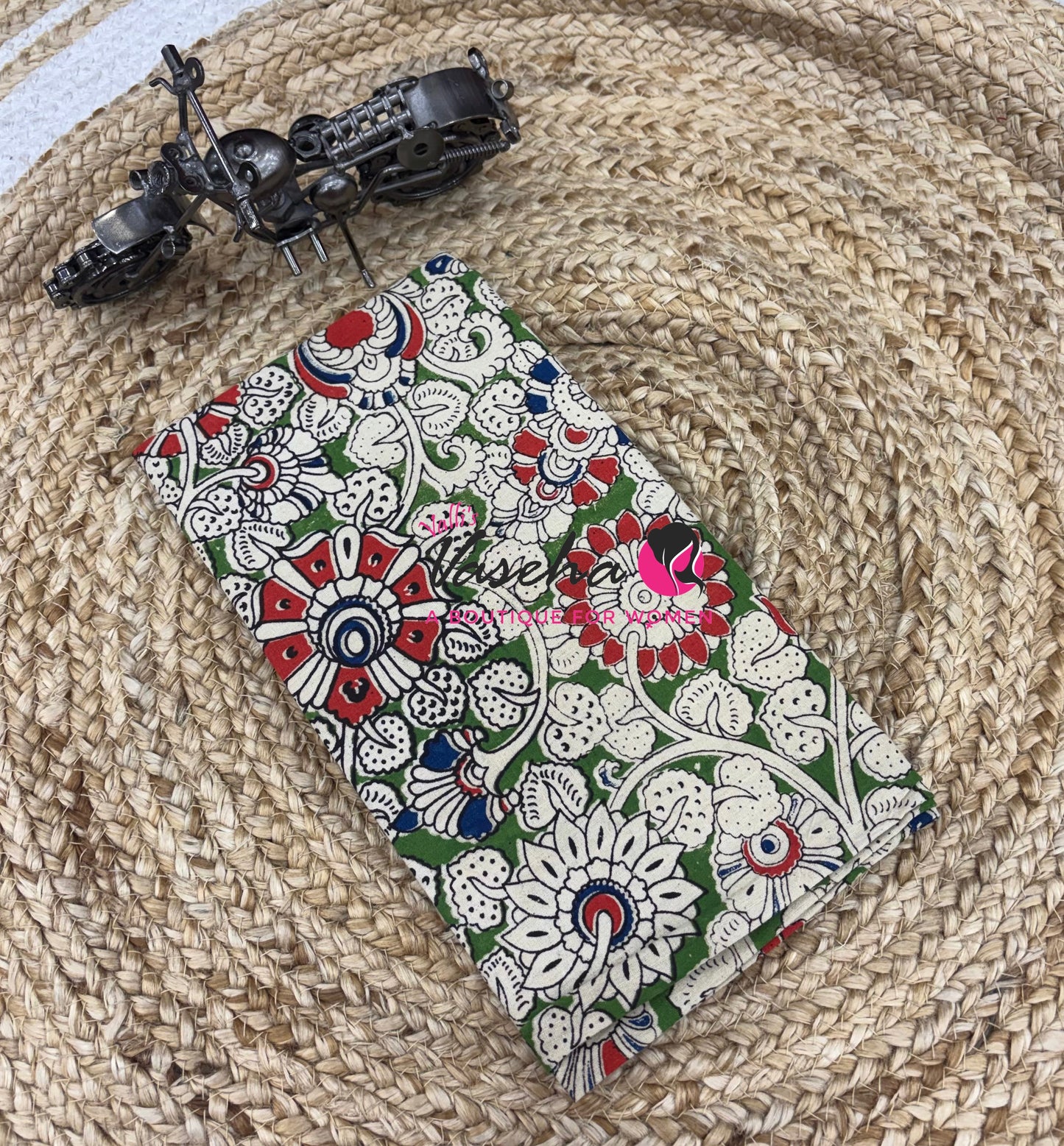 Blouse Bit - Pack Of 10pcs - Assorted Designs - Cotton - Kalamkari - 1 mtr - VVBB002