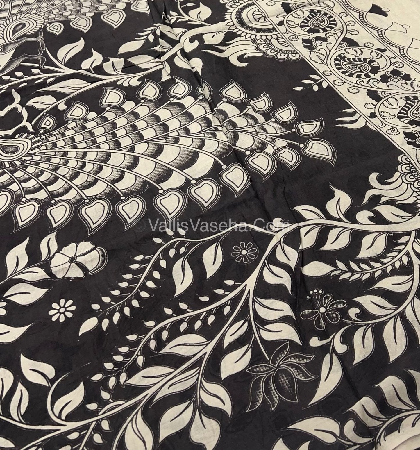 Pure Kalamkari Cotton Saree - VVPKC002