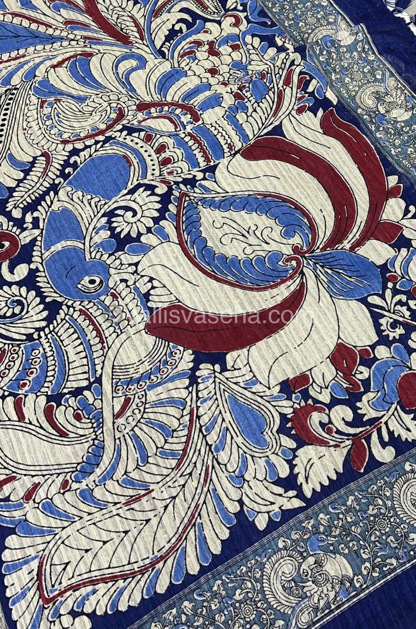 Jute Mixed Cotton Saree | VVJCS001