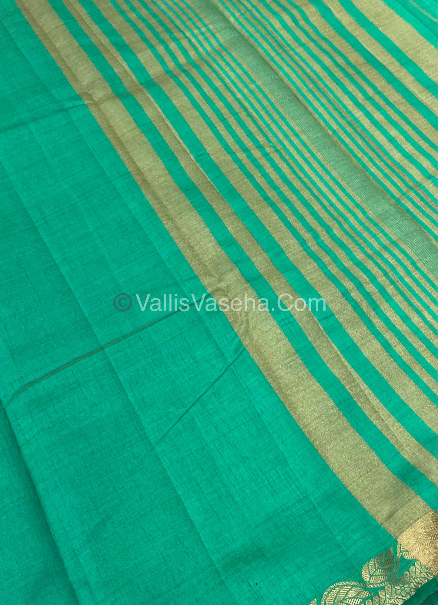 Semi Tussar Silk - Green Shade - VVSTS003