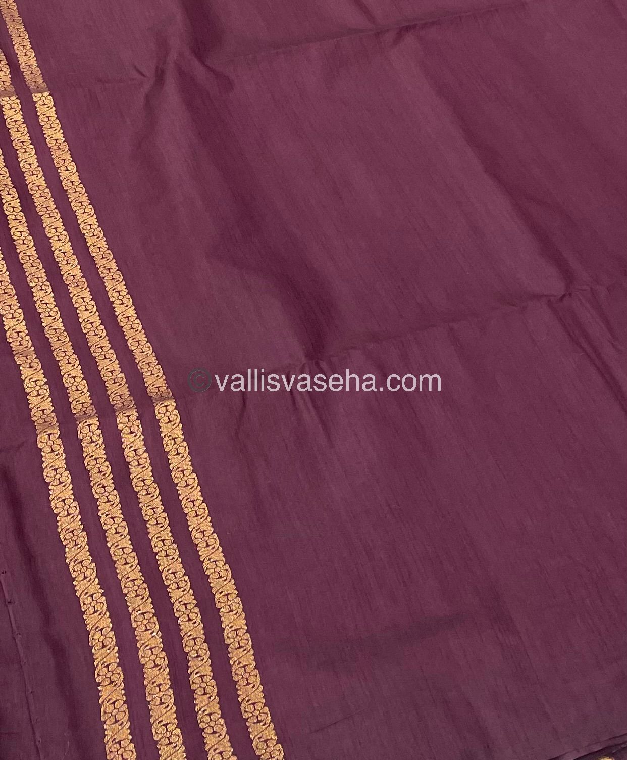 Mulberry Semi Silk - Purplish Wine Shade - VVMS001