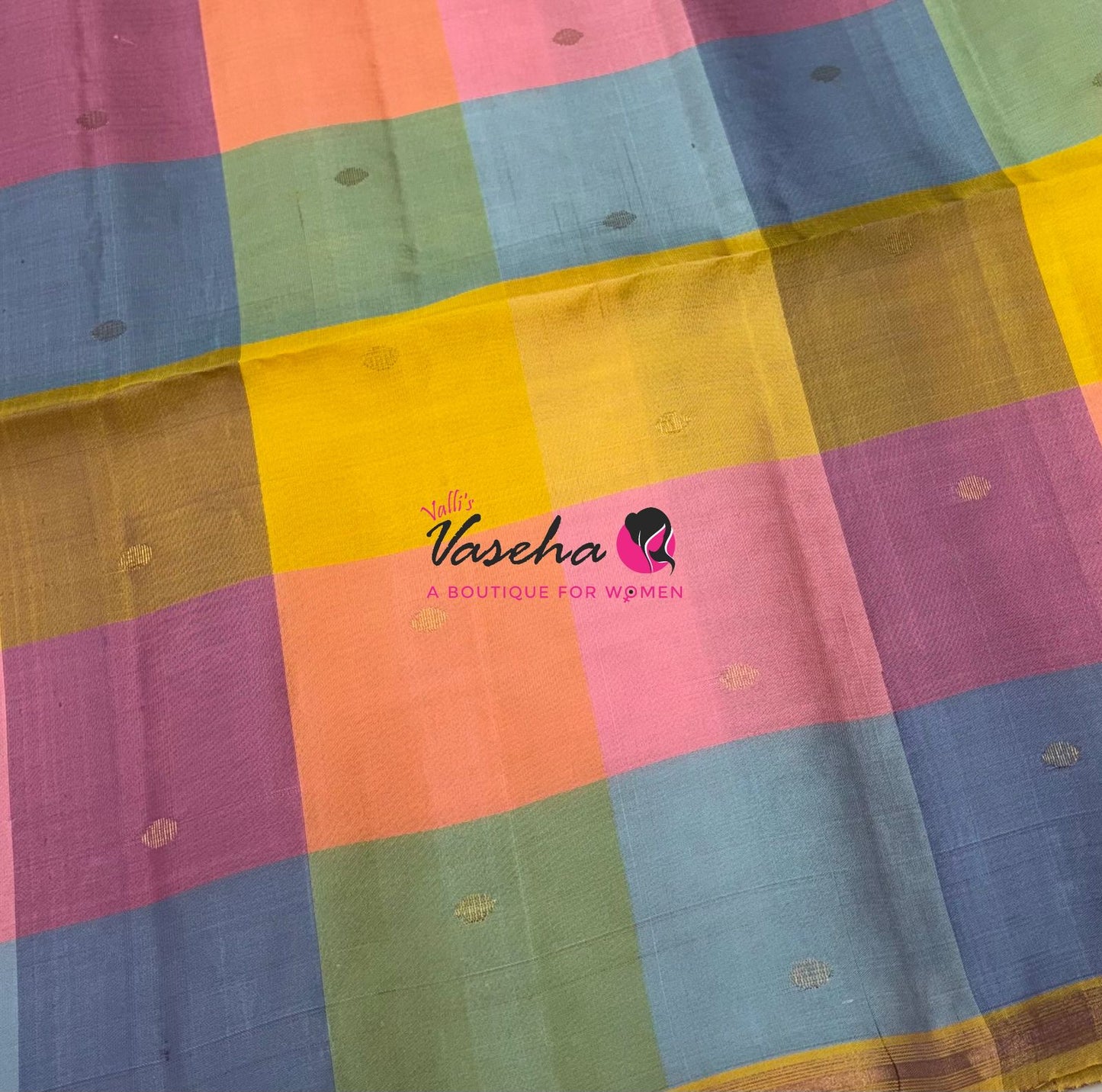 Pure Soft Silk Saree - Partly Pallu - Half & Half Saree - VVPSS088