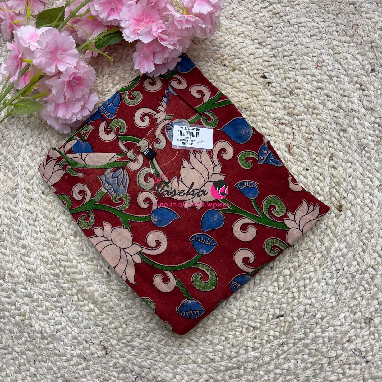 Ready Made - Kalamkari Frock - VVRKF002