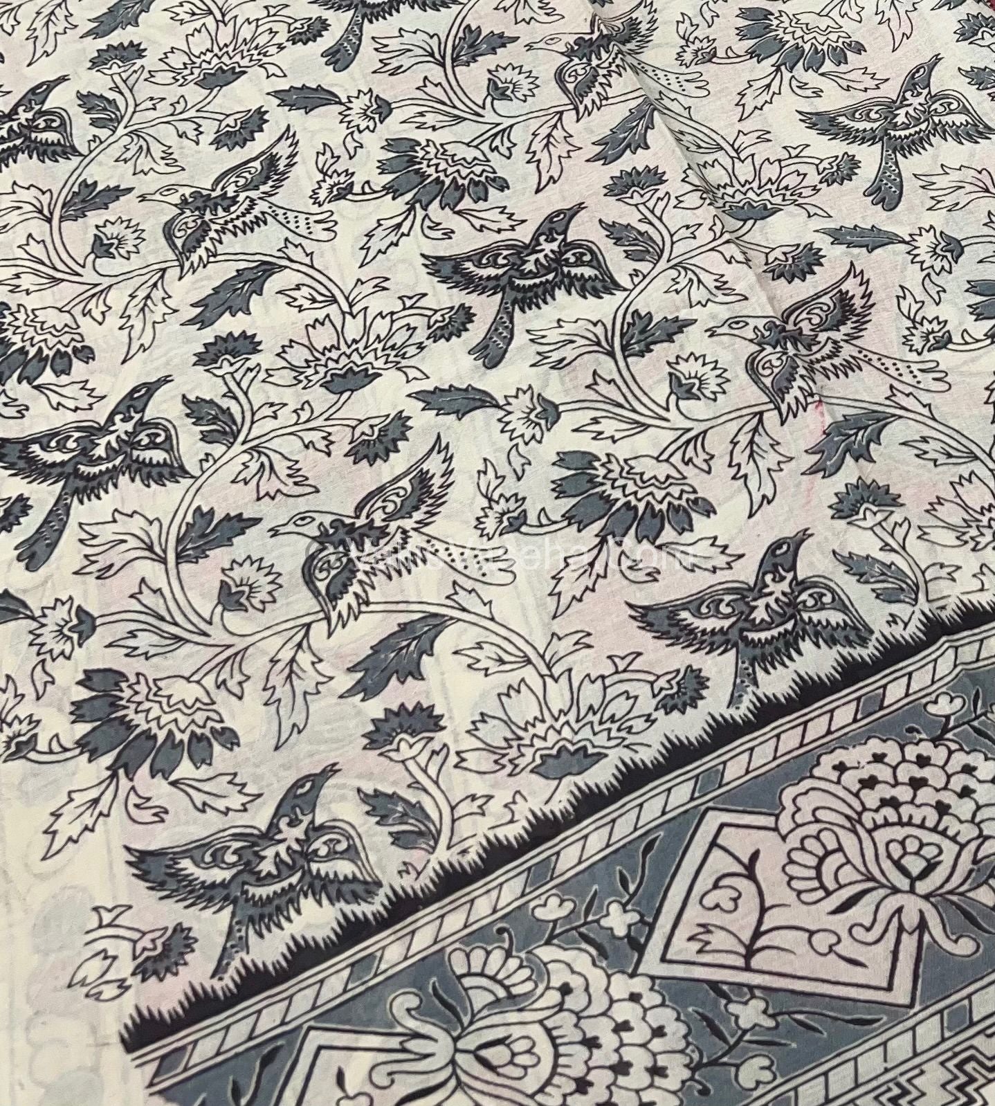 Pure Kalamkari Cotton Saree - VVPKC002