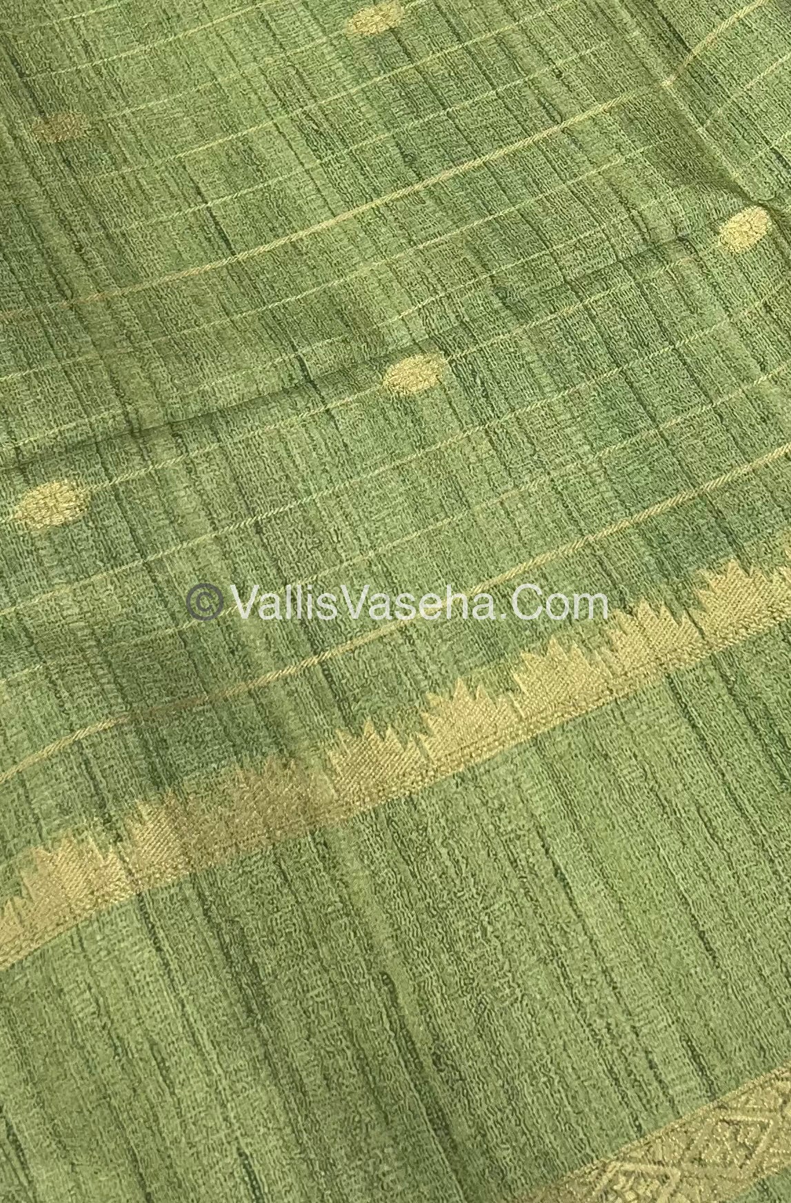 Semi Chanderi Saree - checks pattern - VVSCS004