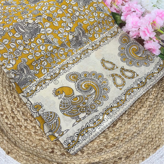 Pure Kalamkari Cotton Saree - VVPKC002