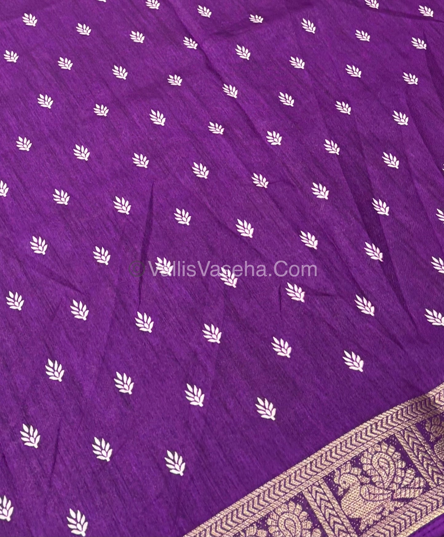 Casual Wear - Fancy Viscose Mulberry Silk - Purple Shade - VVFMS001