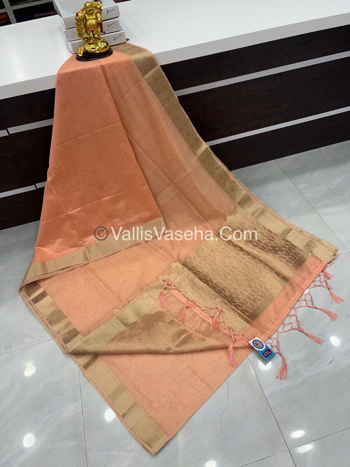 Chanderi Mixed Cotton Saree - VVCMC001