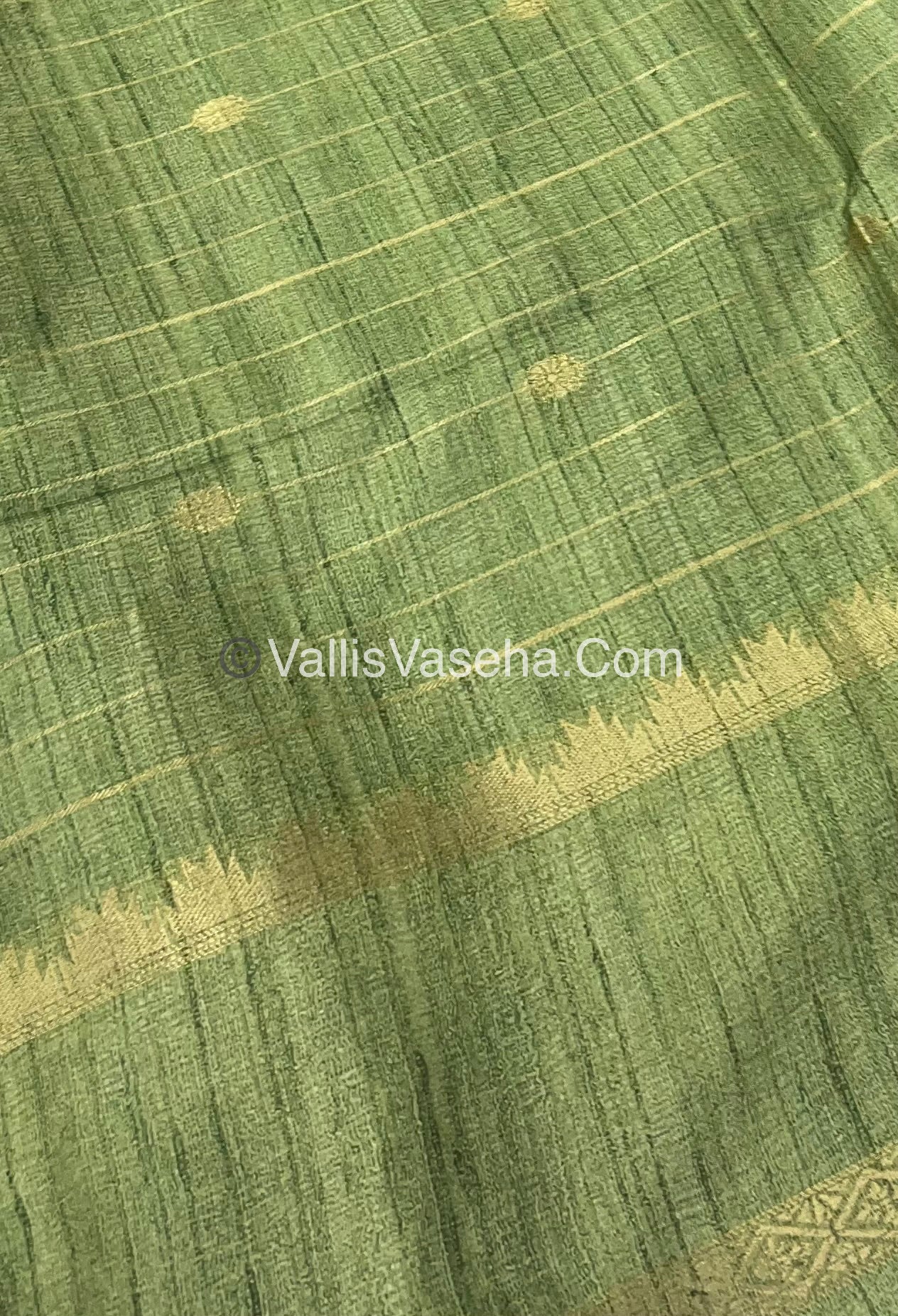 Semi Chanderi Saree - checks pattern - VVSCS004
