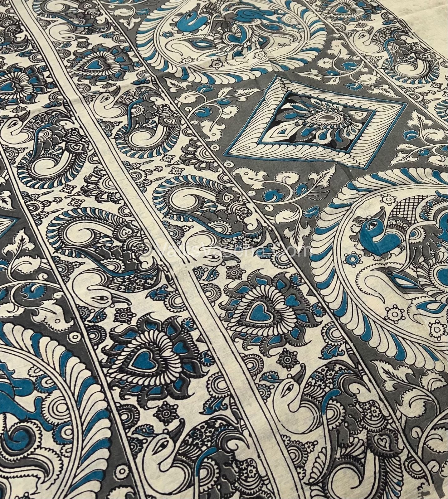 Pure Kalamkari Cotton Saree - VVPKC002