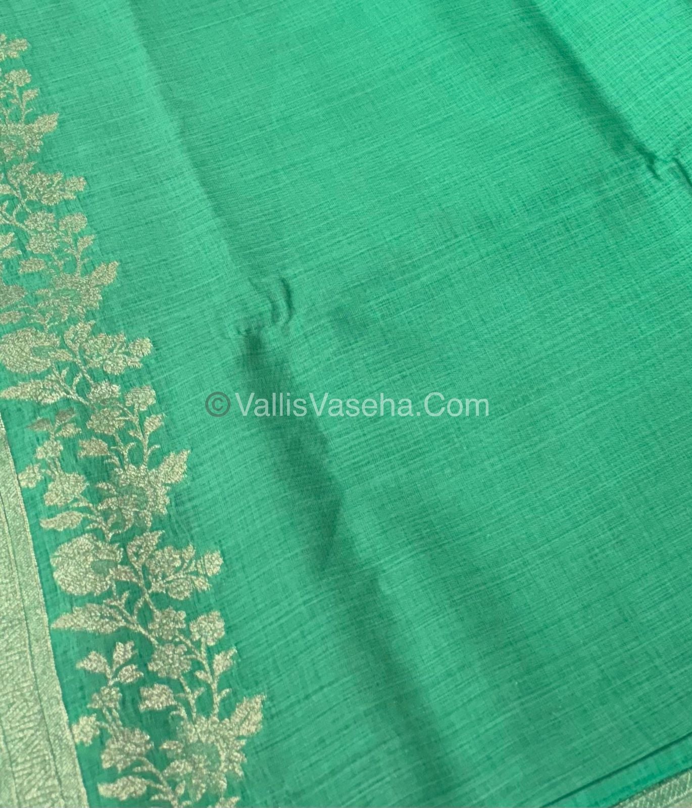 Banarasi - Heritage Silk - Semi Kathan Silk - Light Pista Shade - VVBHS008