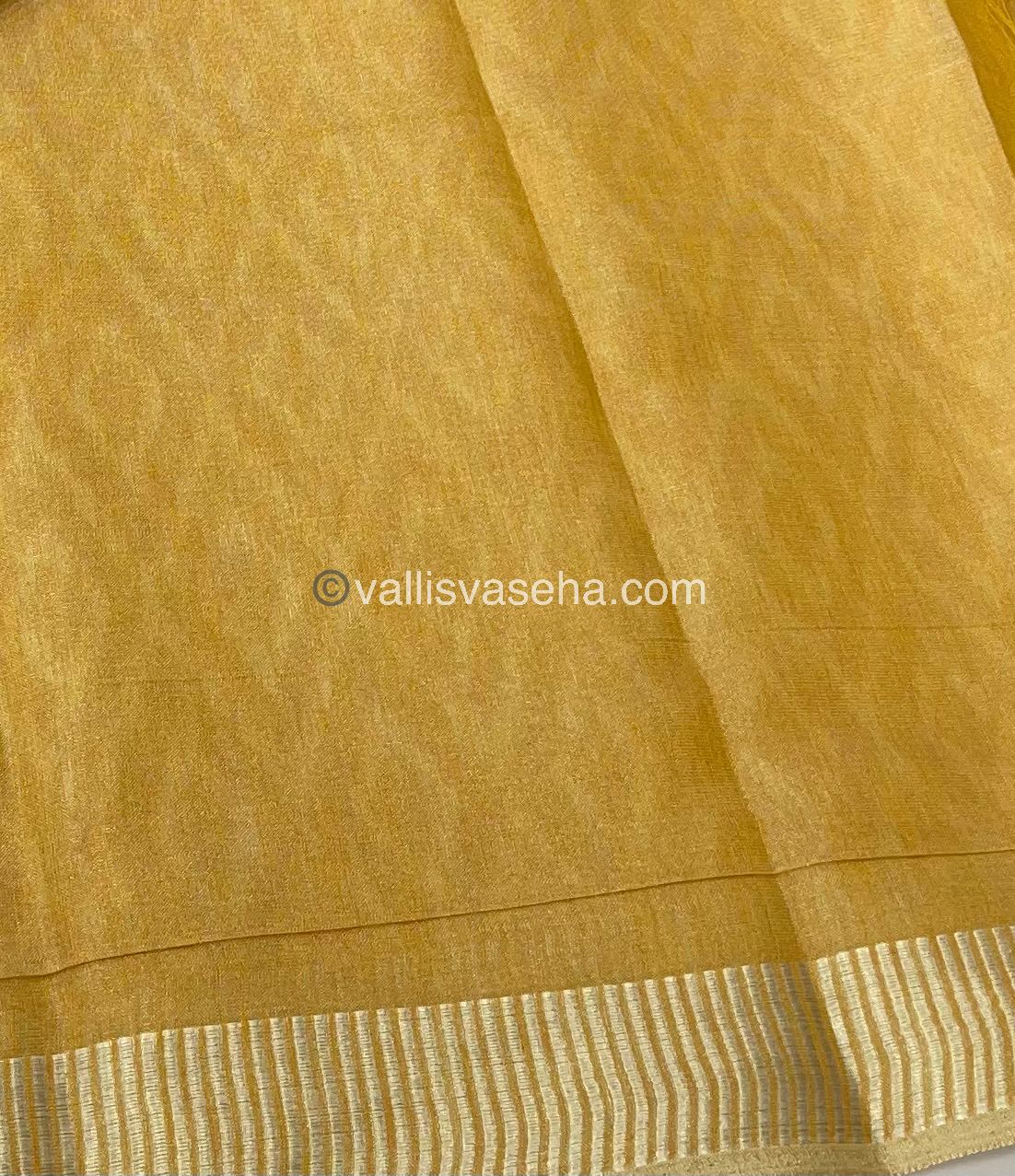 Semi Tussar Silk - Yellow Shade - VVSTS004