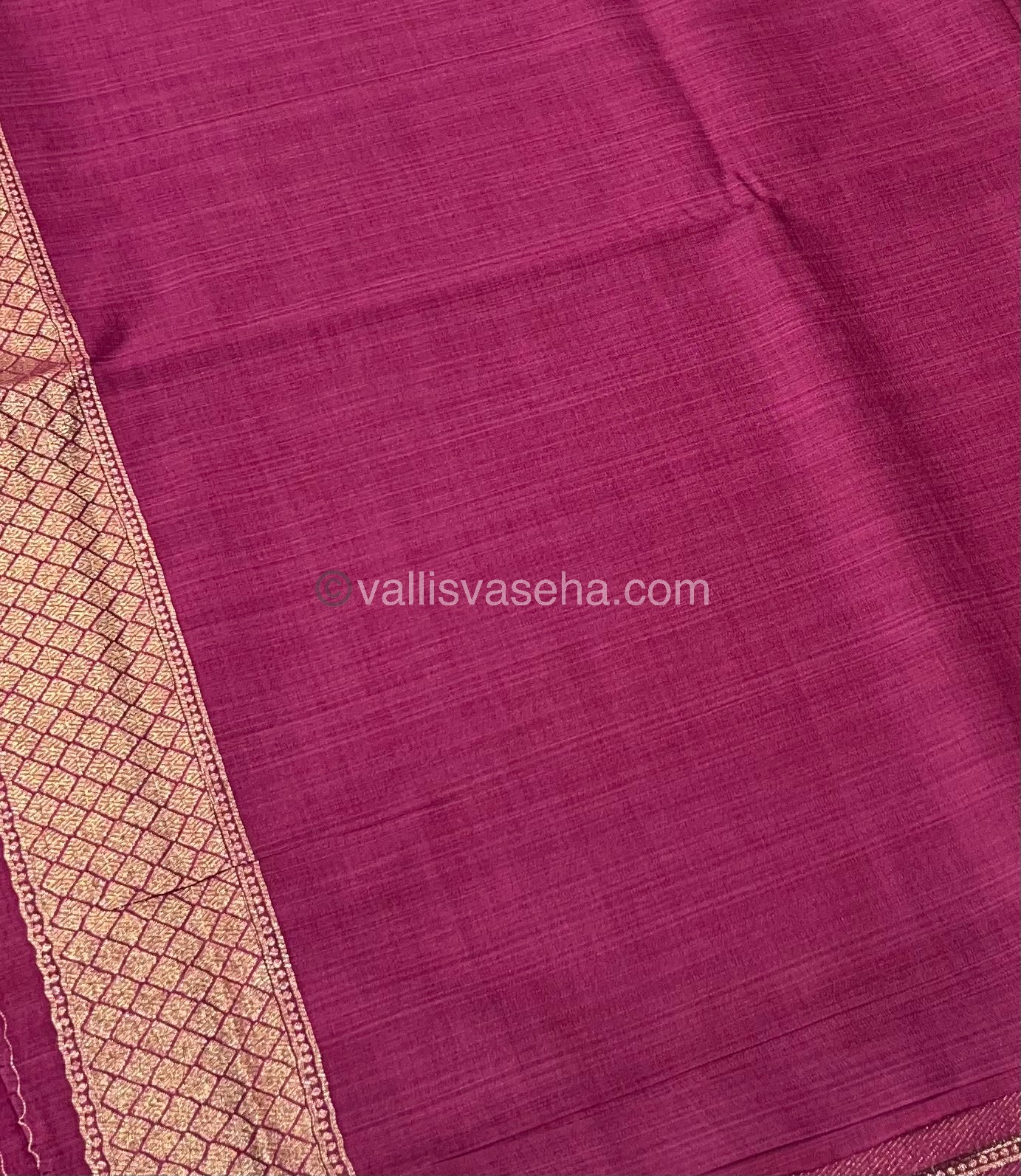 Banarasi - Heritage Silk - Semi Kathan Silk - Dark Pink Shade - VVBHS007