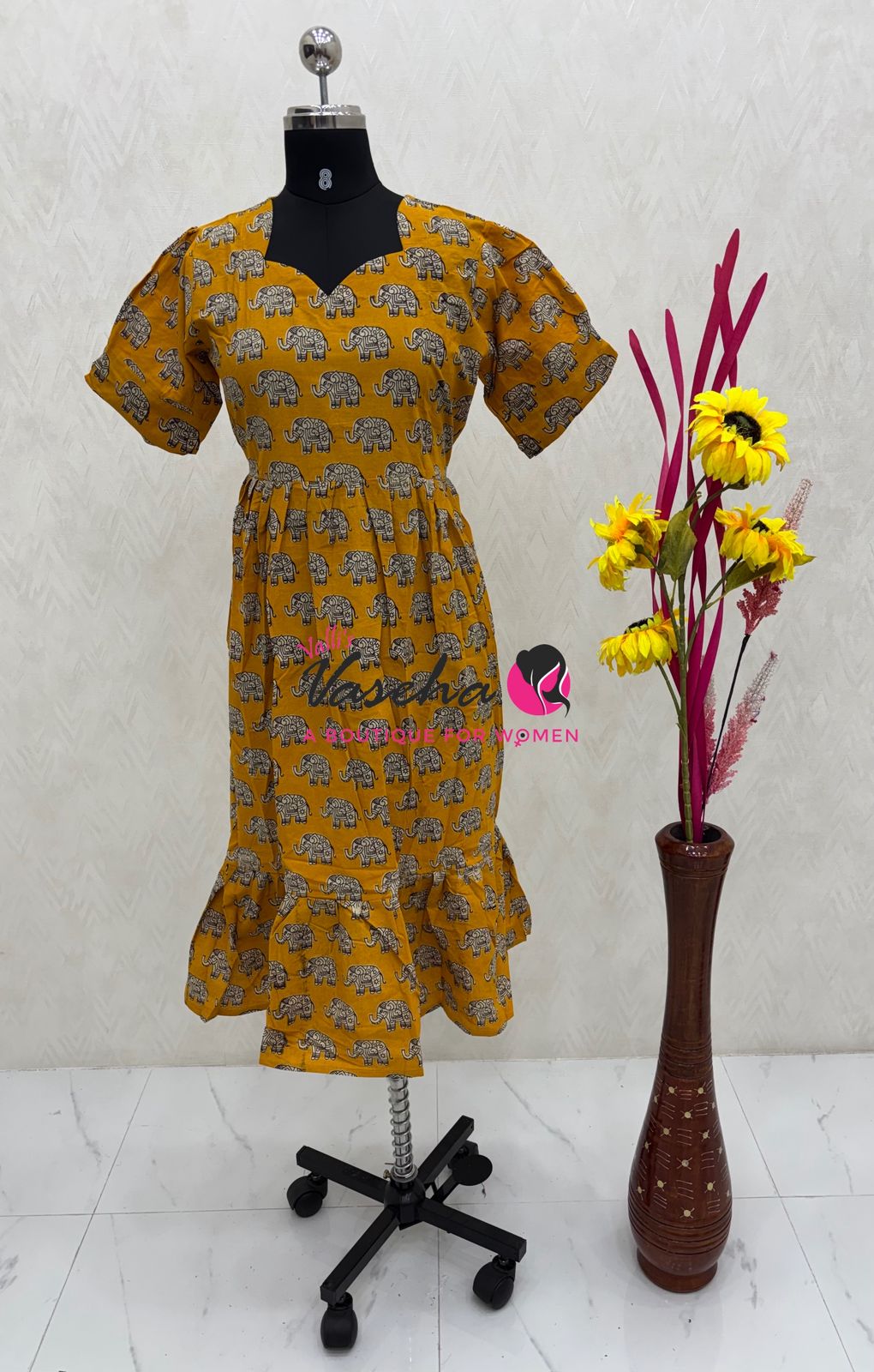 Ready Made - Kalamkari Frock - VVRKF002