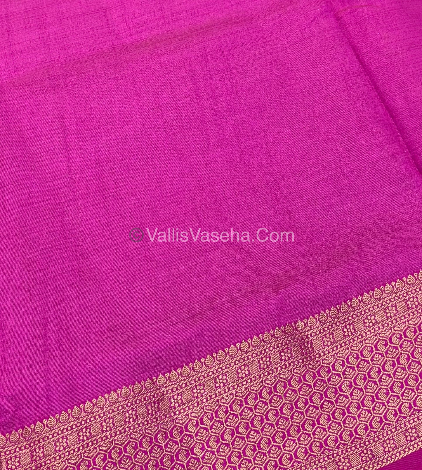 Semi Tussar Silk - Grand Pallu - Pink Shade - VVSTS021