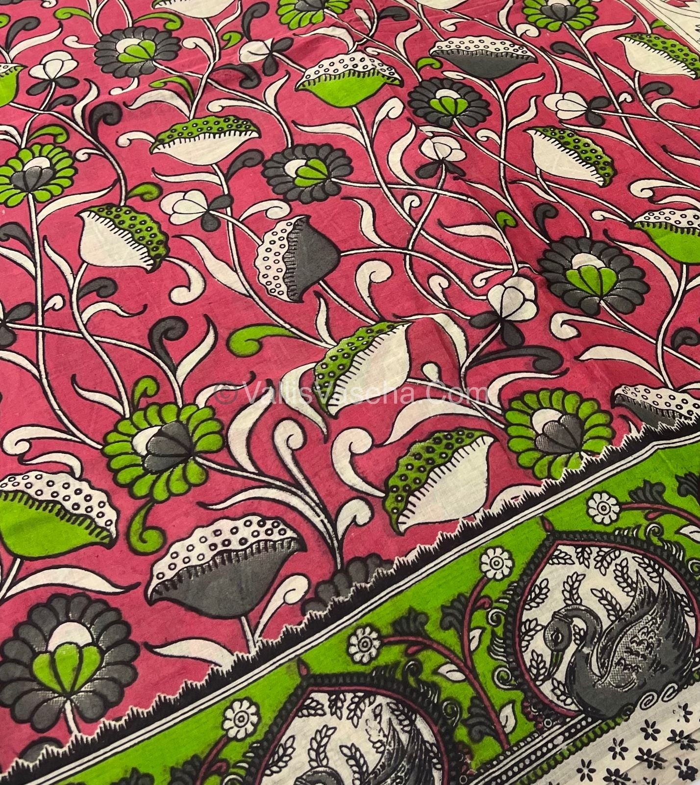 Pure Kalamkari Cotton Saree - VVPKC002