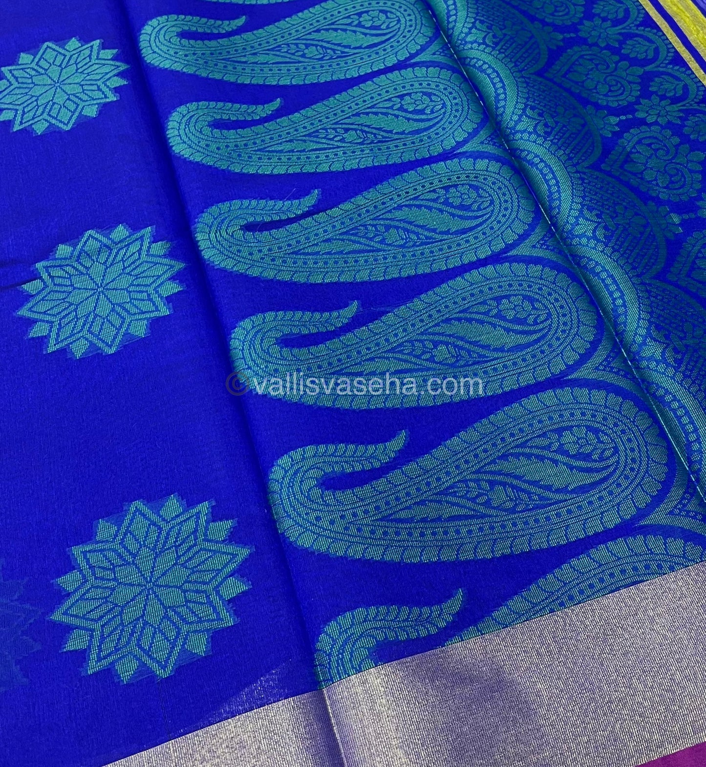 Banarasi - Kora Tanchoi - Semi Soft Silk Saree - VVKTS001