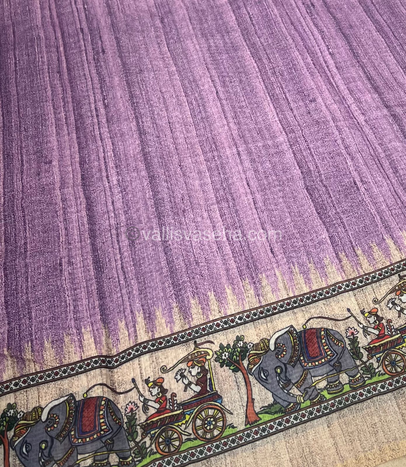 Semi Chanderi Saree - Digital Printed - VVSCD001