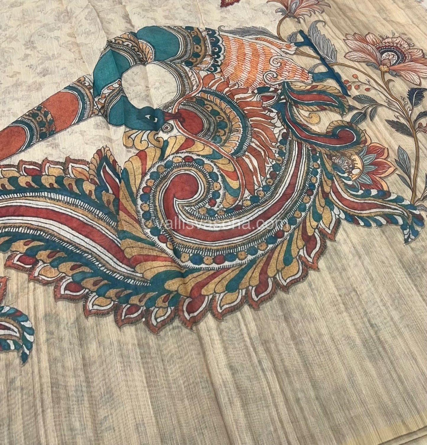 Semi Chanderi Saree - Digital Printed - VVSCD001