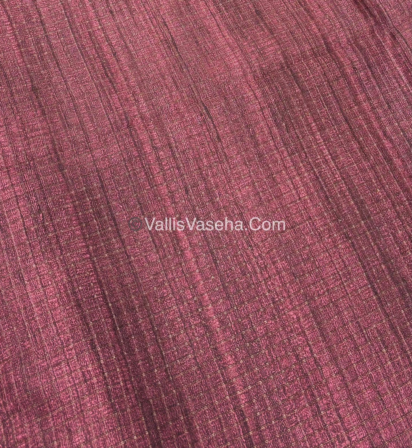 Art Tussar / Art Silk - Blue & Maroon Shade - VVATS004