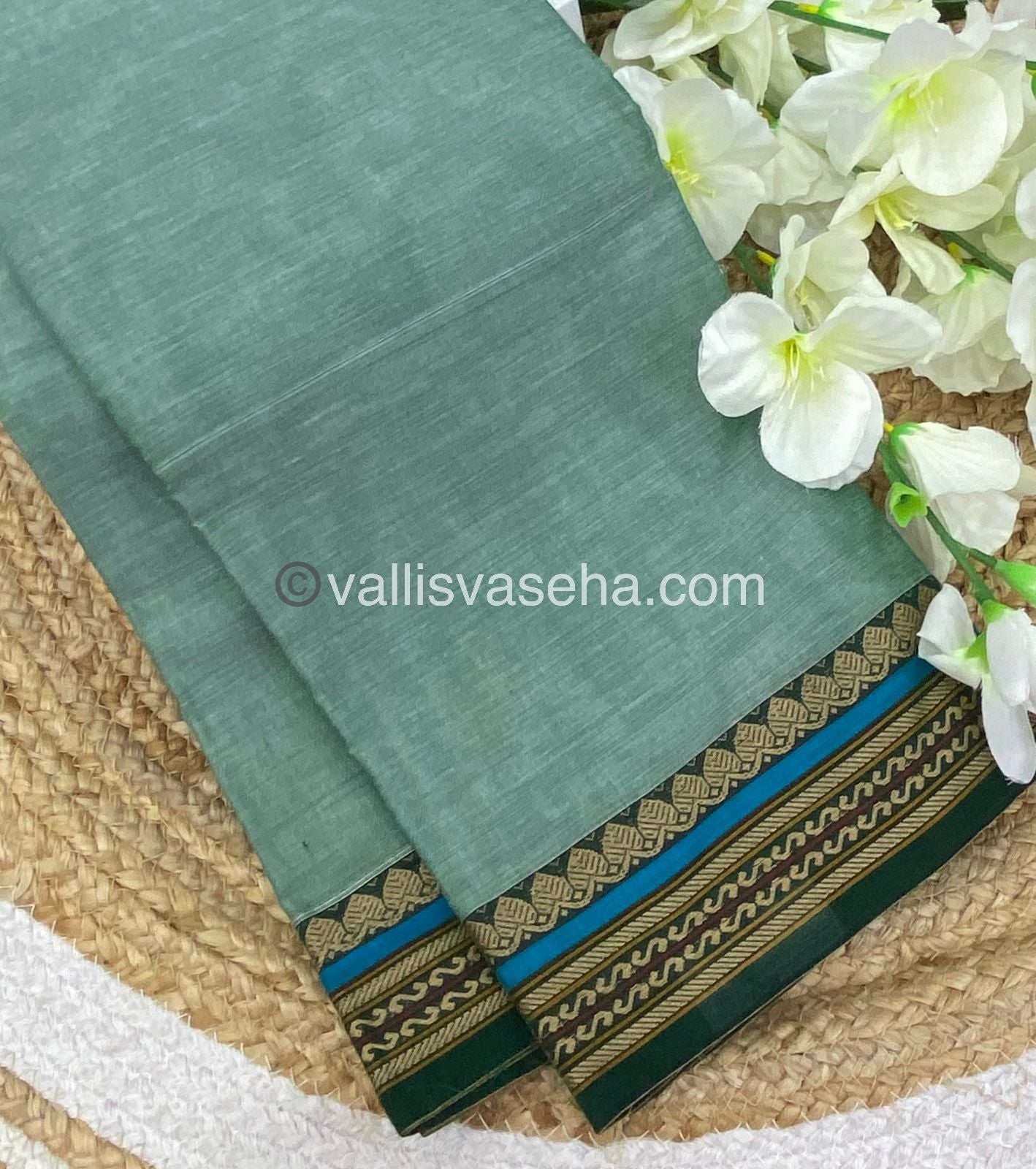 Narayanapet Mercerised Cotton Saree - VVNMC001