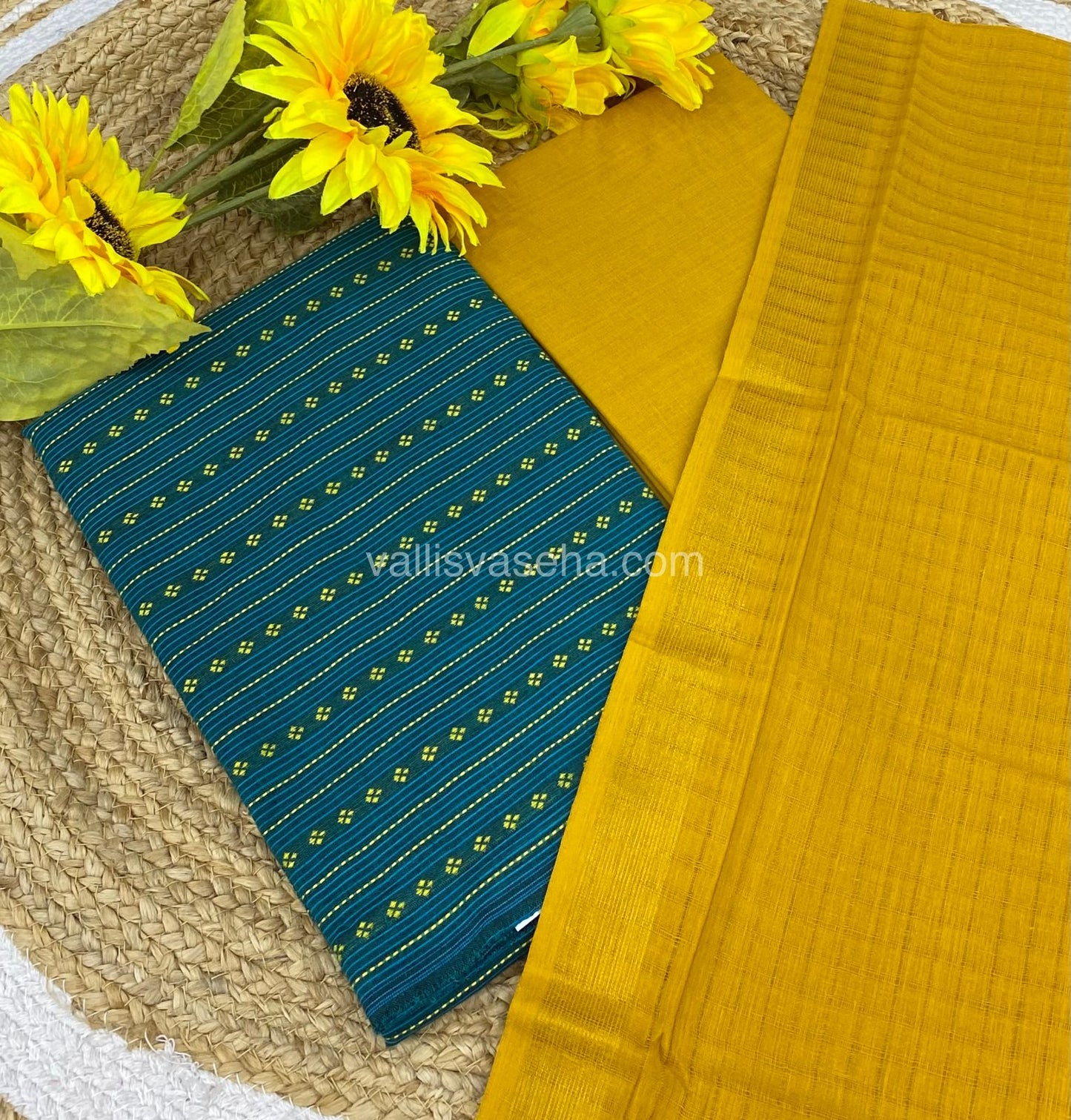 Salwar Material - Pure Cotton - Jacquard Design Set - VVJSM001 - 108275