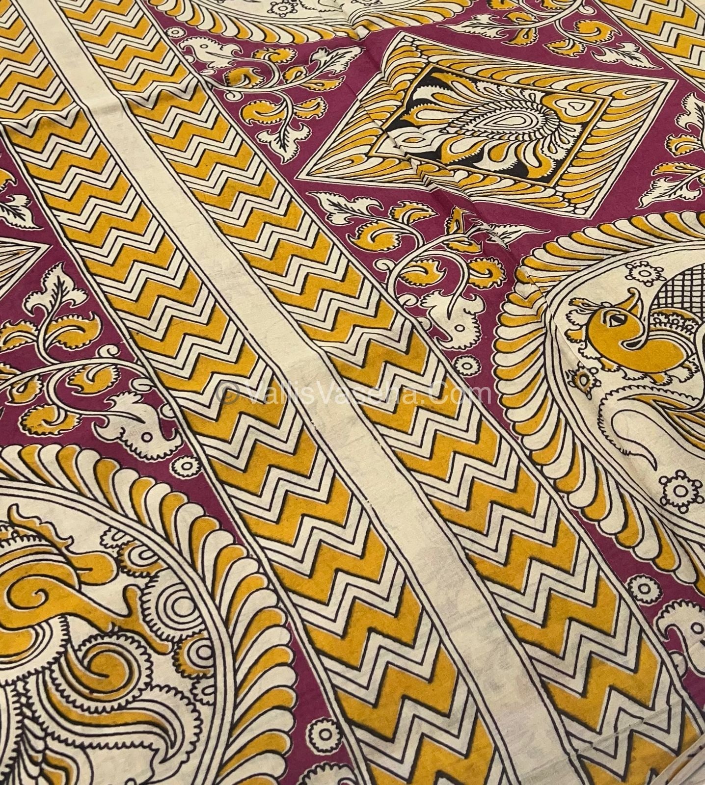 Pure Kalamkari Cotton Saree - VVPKC002
