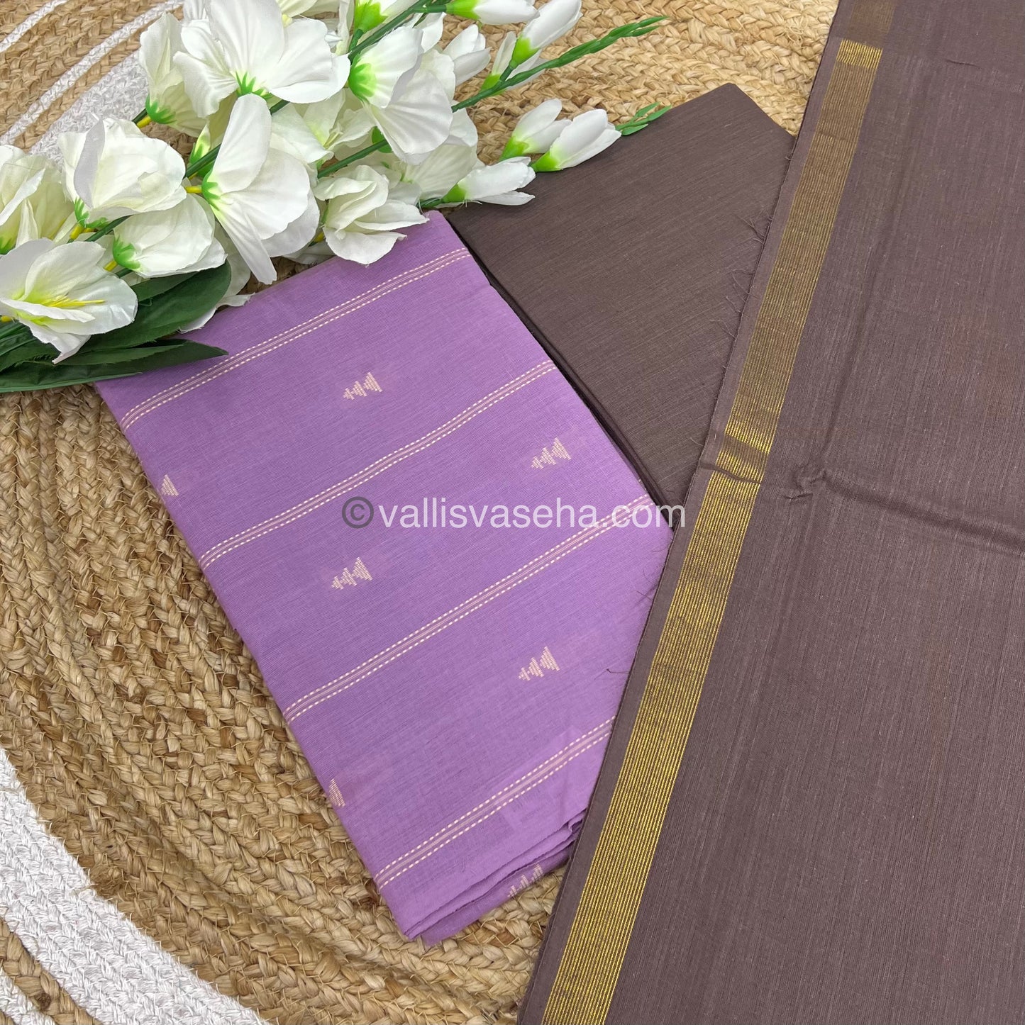 Salwar Material - Pure Cotton - Jacquard Design Set - VVJSM001