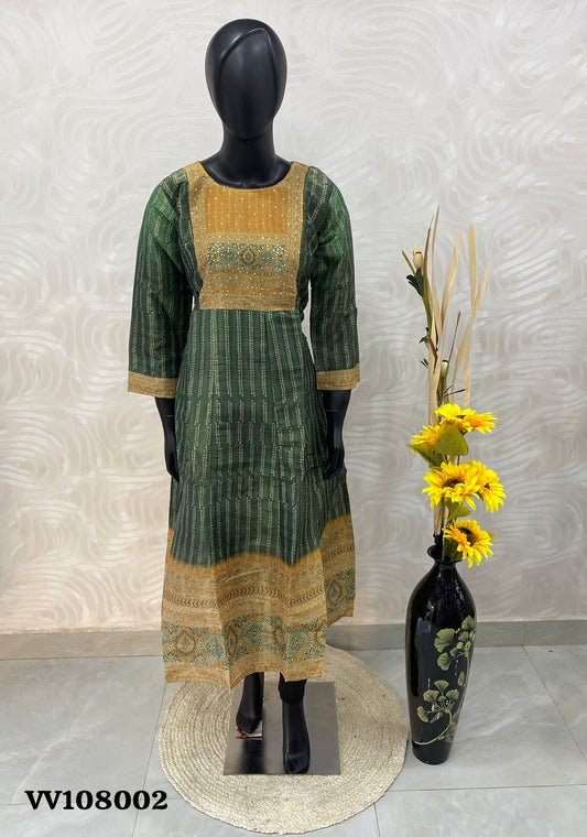 Ready Made - Shimmer Semi Anarkali - Happy Sale - 30% less - VVHS009