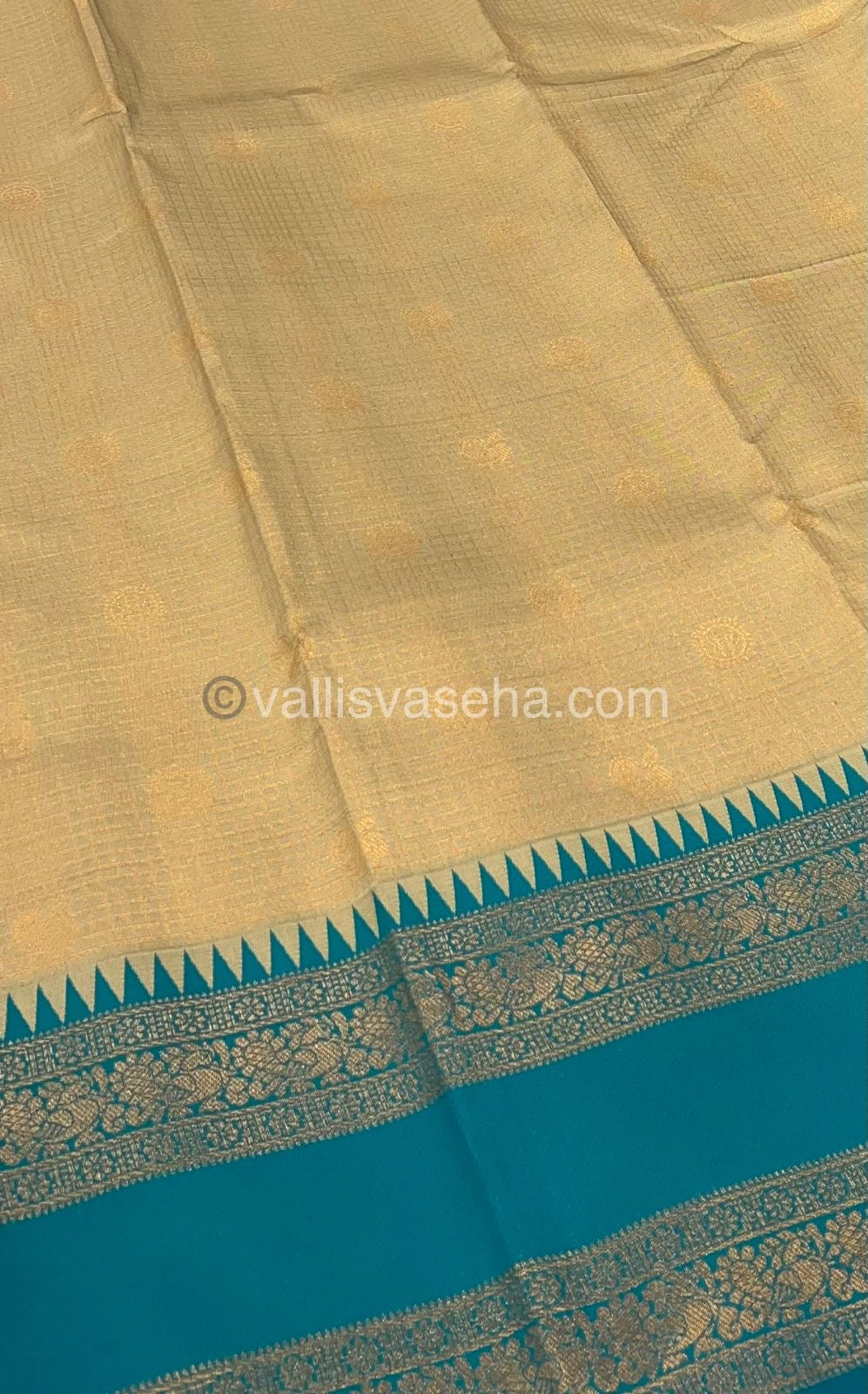 Kanchi Semi Silk - Mayil & Chakkaram design - VVKSS001