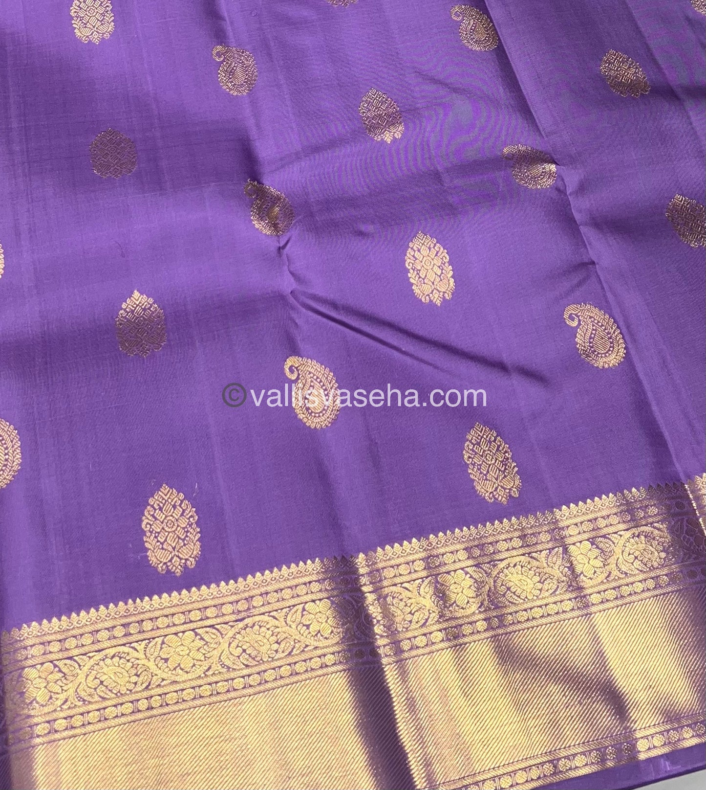 Pure Kanchipuram Silk Saree - Lavender Shade - VVPS010