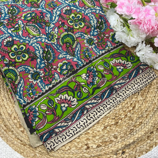 Pure Kalamkari Cotton Saree - VVPKC002
