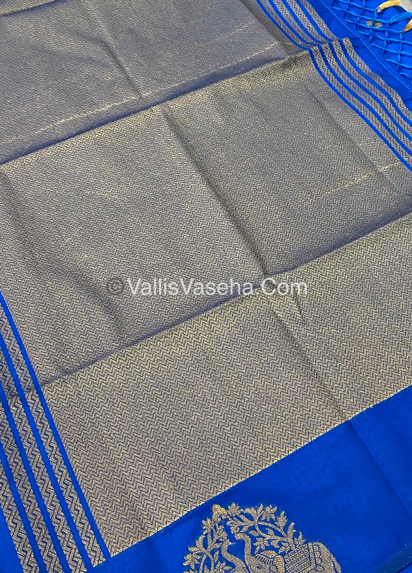 Mulberry Semi Silk - Light Blue Shade - VVMSS003