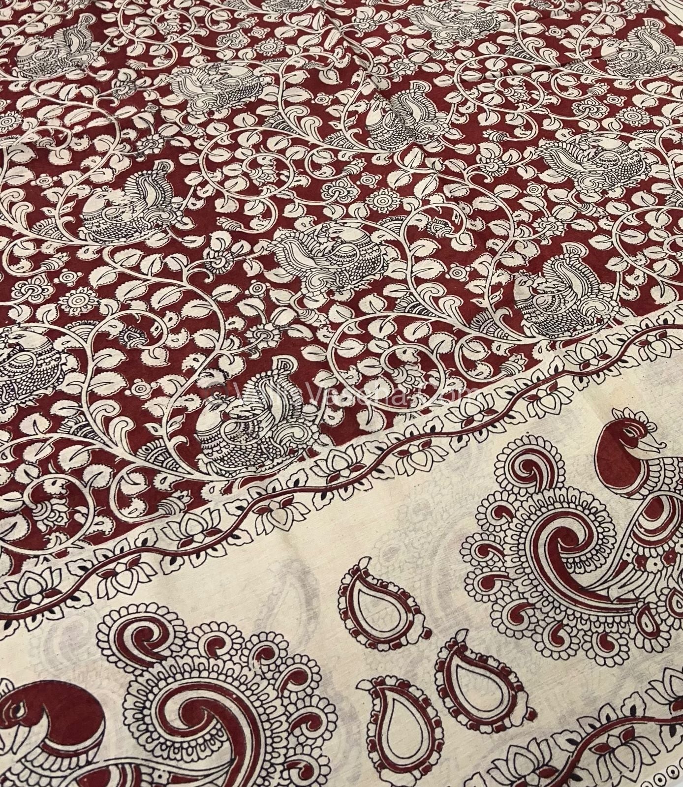 Pure Kalamkari Cotton Saree - VVPKC002