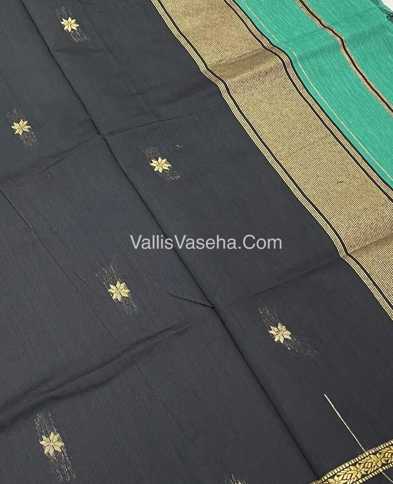 Semi Maheshwari Silk Cotton Saree - VVMSC002