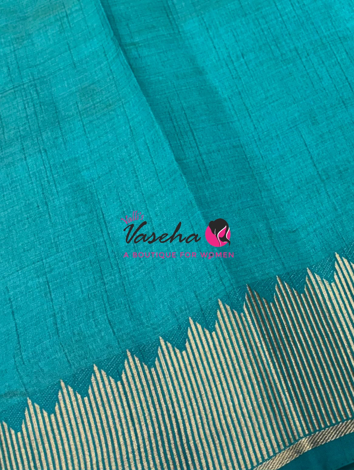Semi Tussar Silk Saree | Blue Shade |VVSTS051