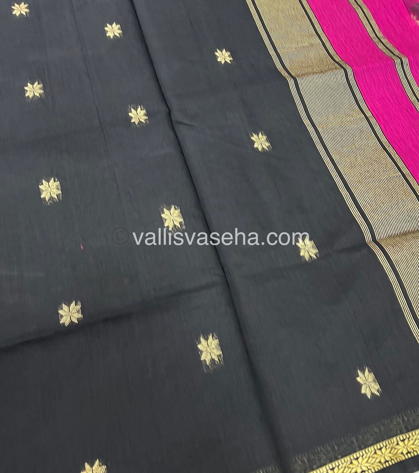 Semi Maheshwari Silk Cotton Saree - VVMSC002