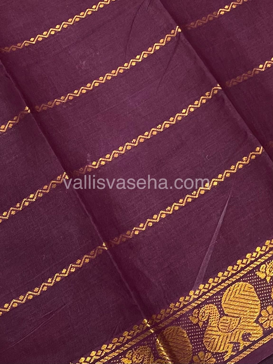 Sungudi Cotton Saree - Kolam Print - VVSKP002
