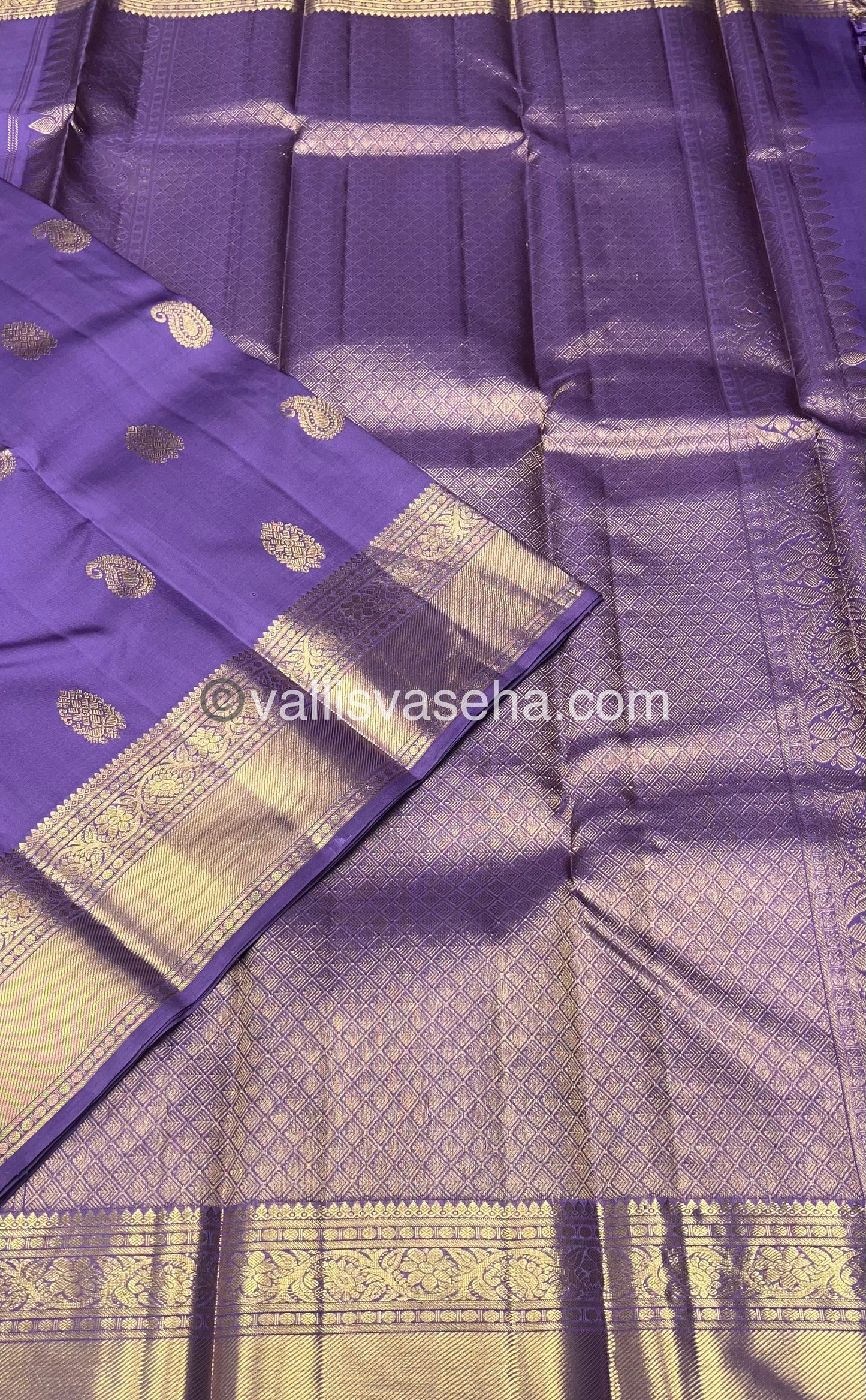 Pure Kanchipuram Silk Saree - Lavender Shade - VVPS010