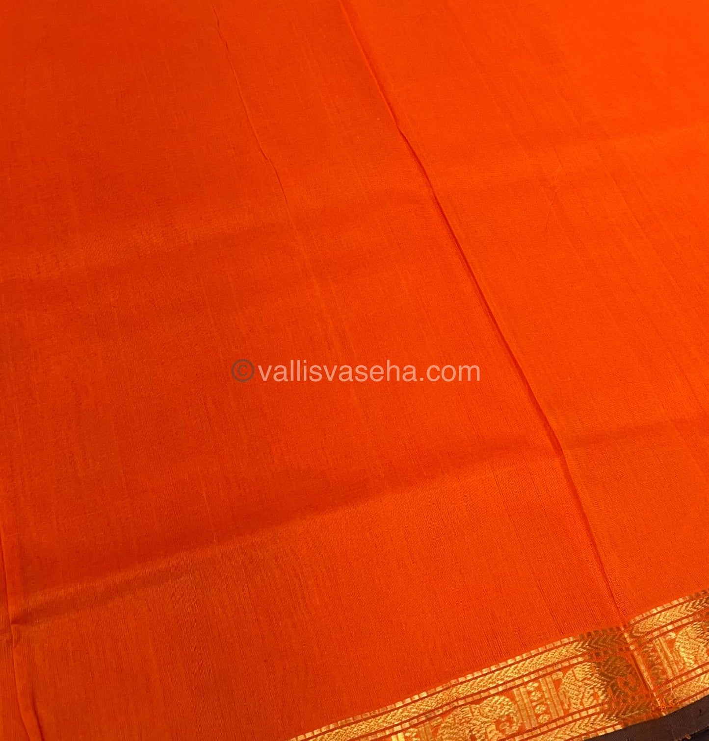 Pure Silk Cotton Saree - Retta Mayil Design - VVRMS001
