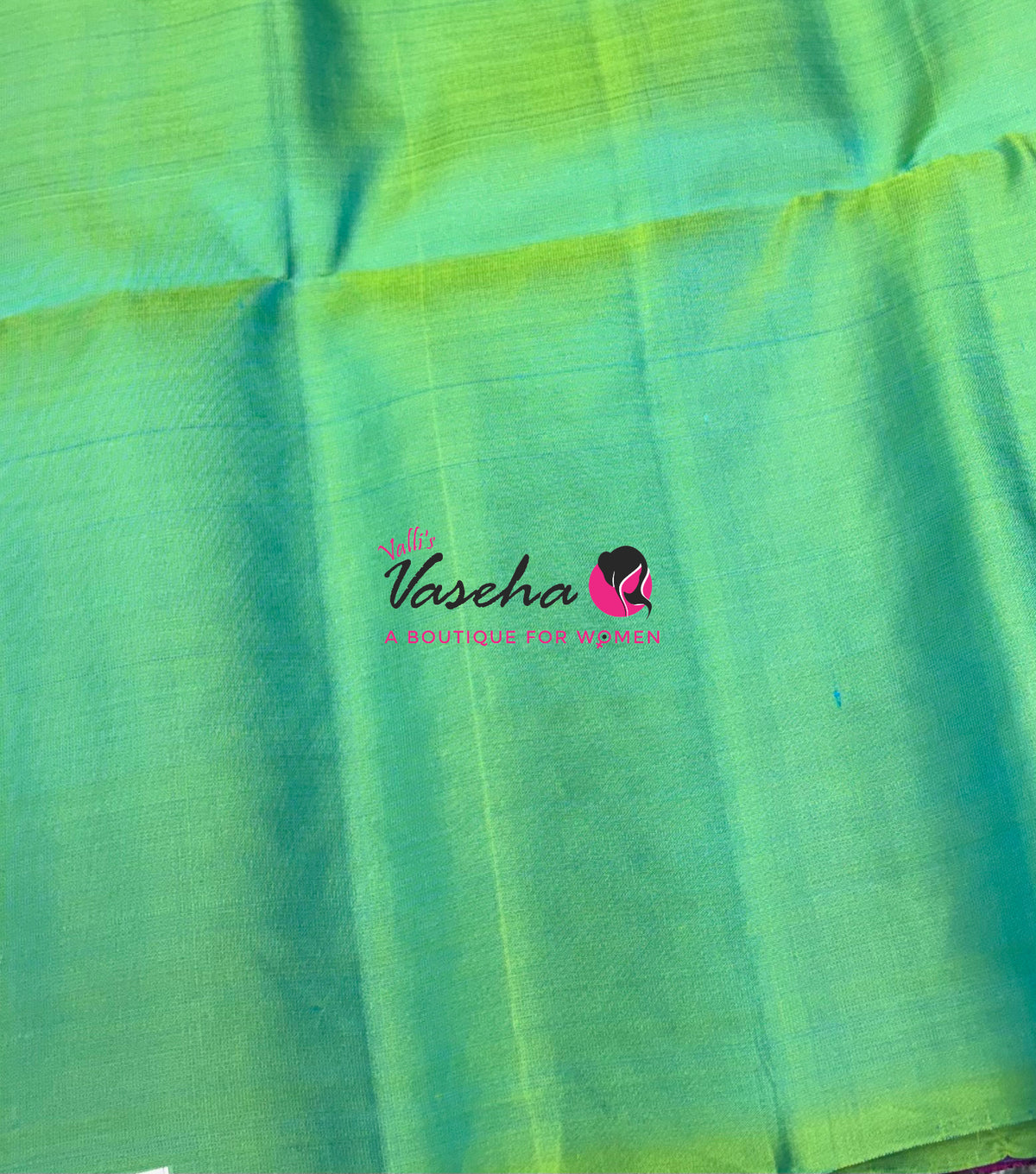 Pure Soft Silk Saree - Purple With Dual Tone Green Combo - VVPSS139