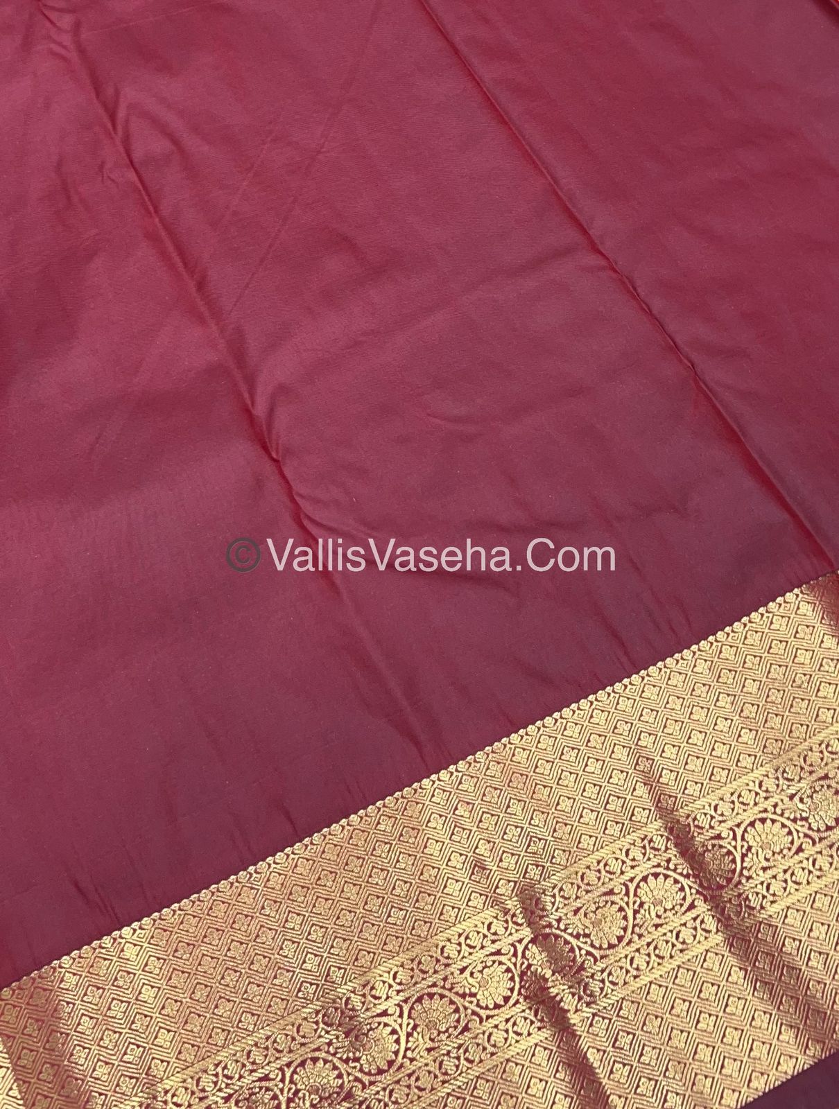 Semi Kanchipuram Silk - Orange Shade - VVSKS002