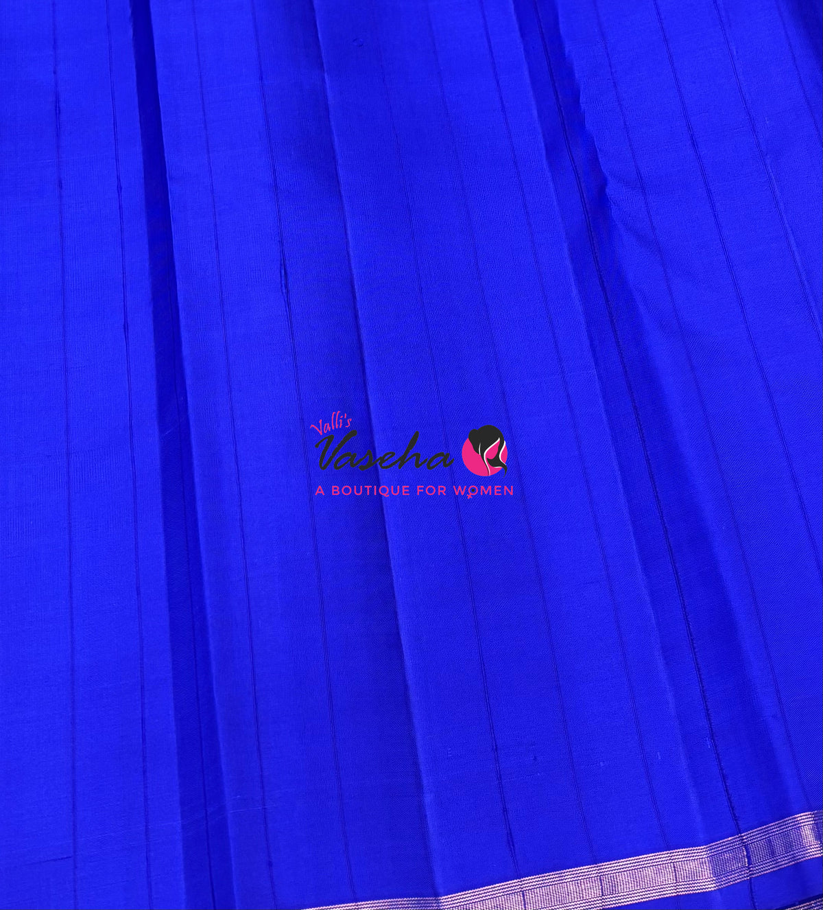 Pure Kanchipuram Silk Saree - Blue Shade - VVPS046