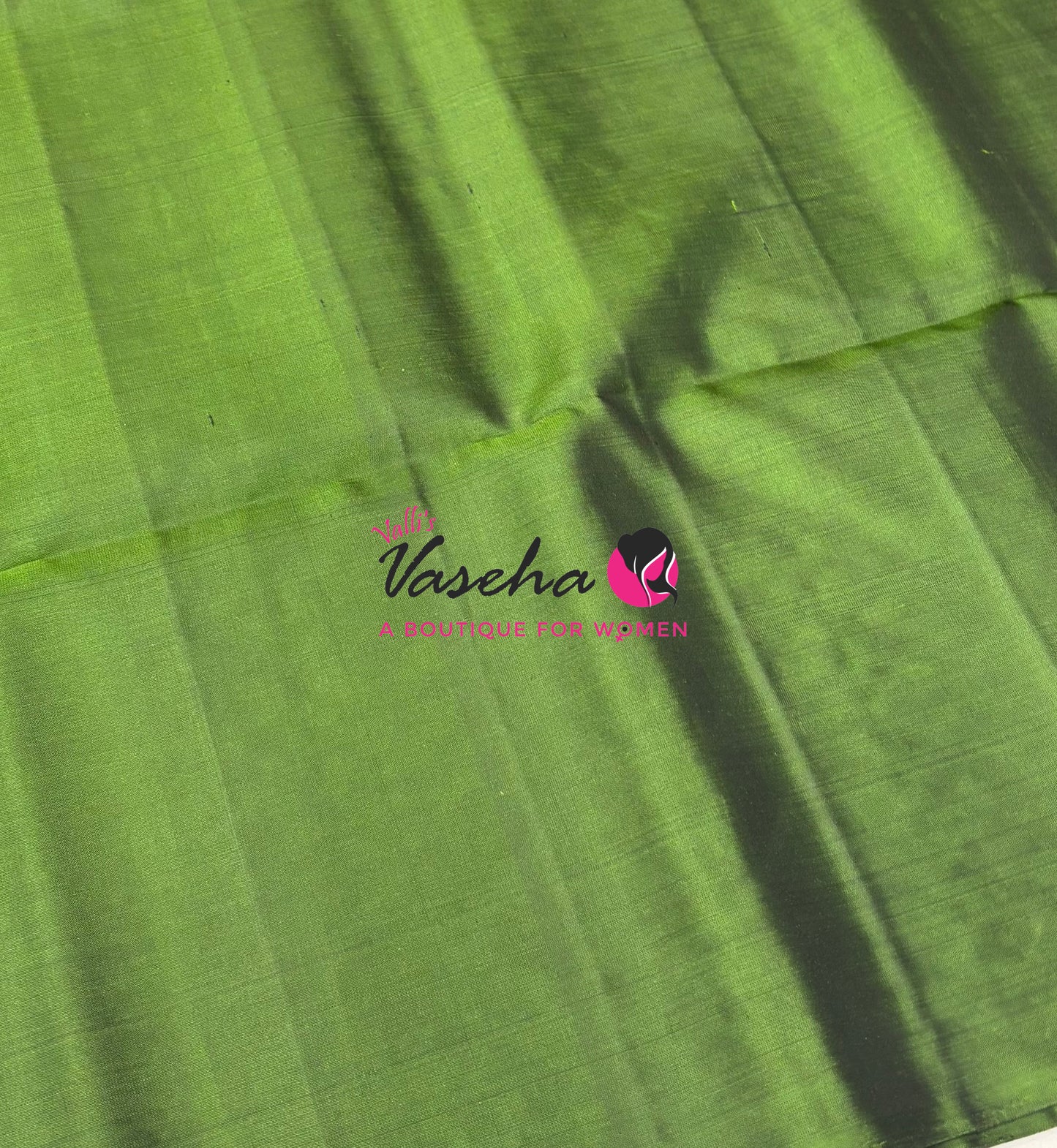 Pure Soft Silk Saree - Border Less - Mehandhi Green Shade - VVPSS100