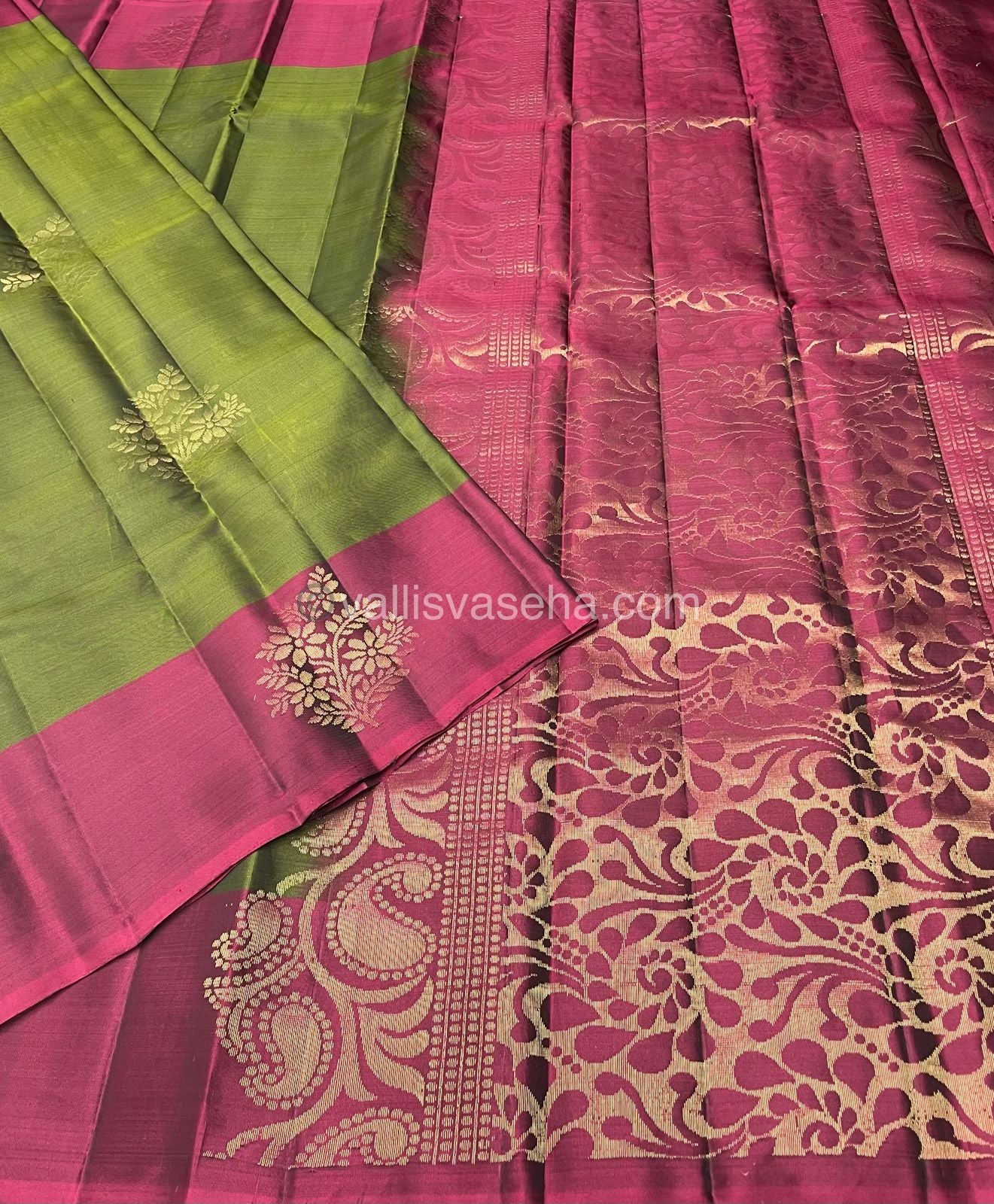 Half Mix - Pure Soft Silk Saree - VVPSS030