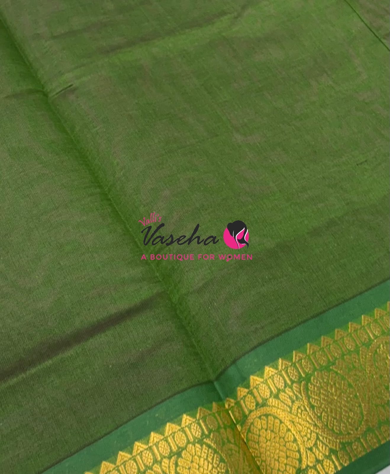 Semi Silk Cotton Saree | Double Leaf Butta Design |VVSSC016