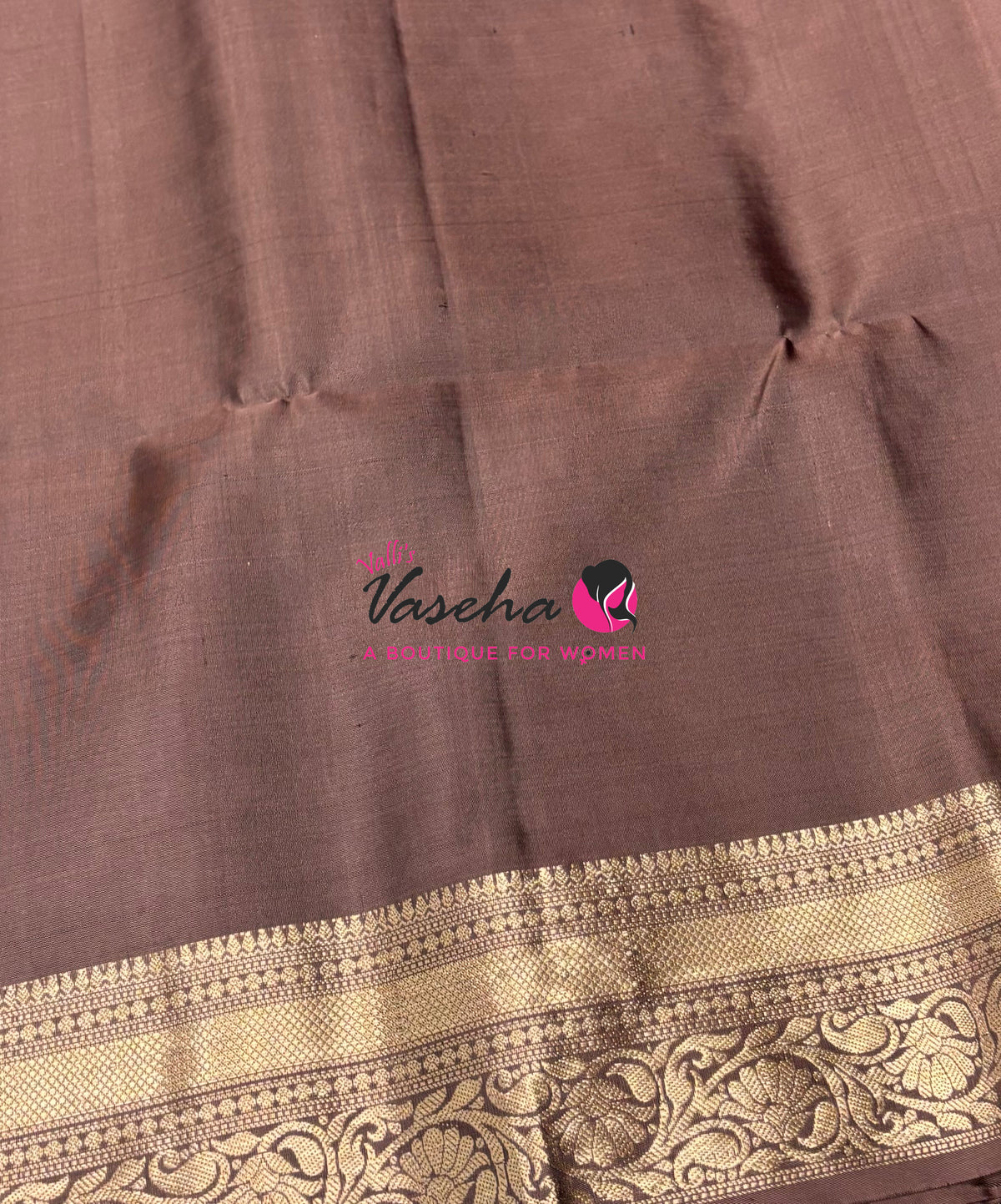 Pure Soft Silk Saree - Chocolate Brown Shade - VVPSS135