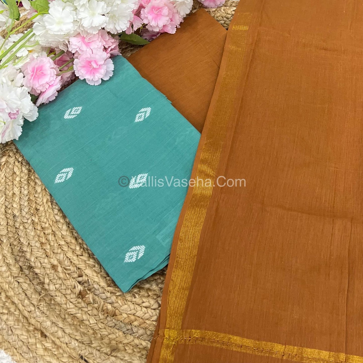 Salwar Material - Pure Cotton - Jacquard Design Set - VVUSM008