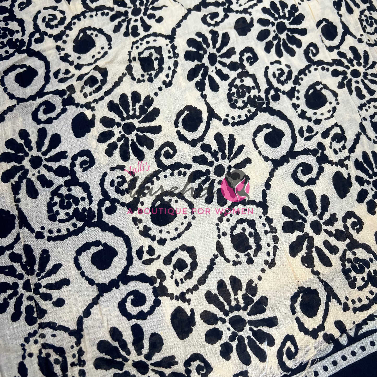 Pure Soft Mul Mul Cotton Sarees - Hand Block Prints - VVMMC010