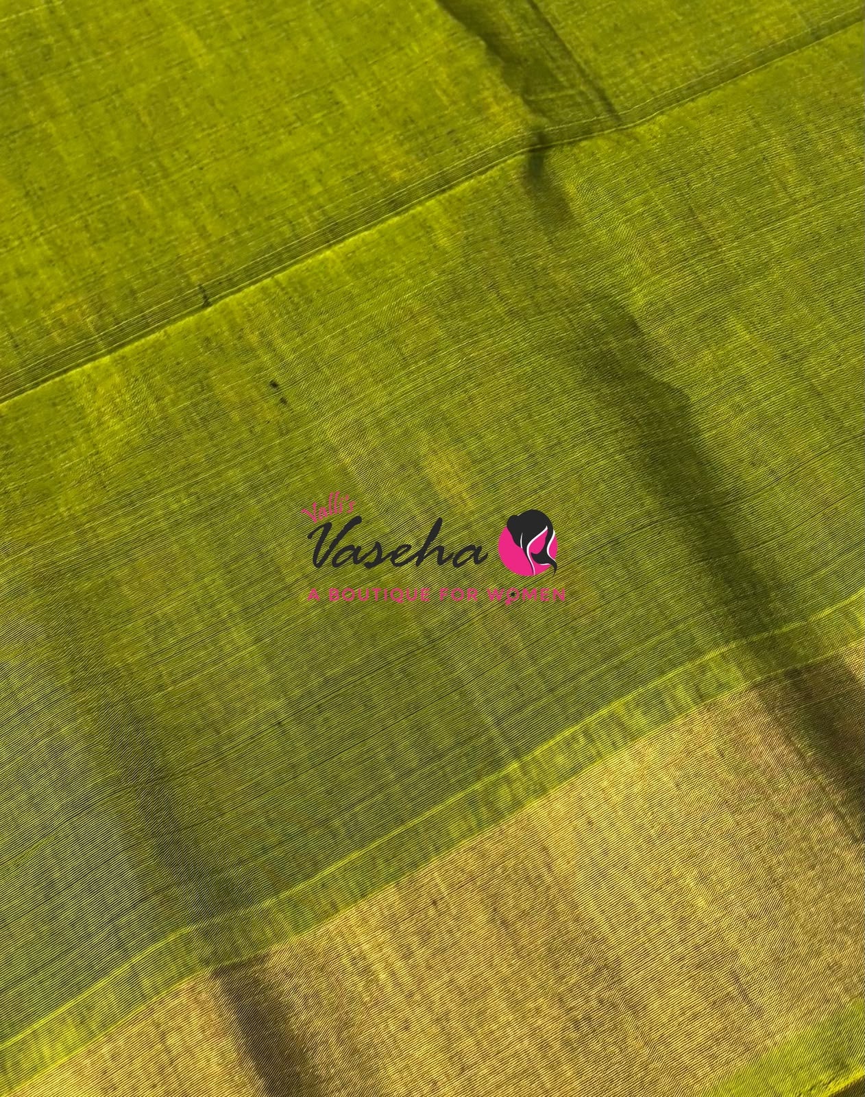 Pochampally Silk Cotton Saree - Green & Light Green Shade - VVPPS001